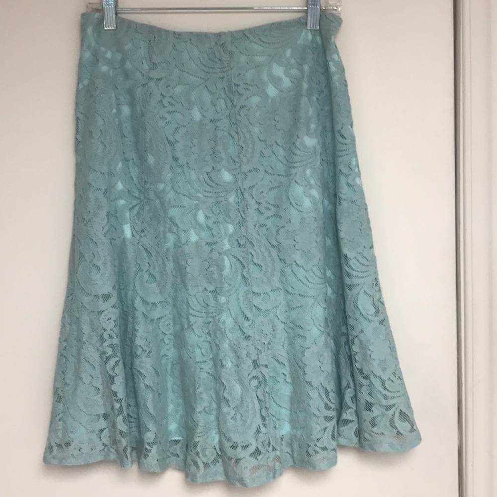 Light blue lace full skirt in good condition - Picture 3 of 4